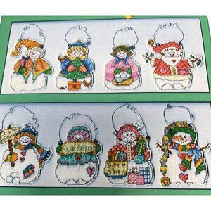 Snowy Day Snowmen Cross Stitch Pattern By Imaginating Robin Kingsley 1564K T4856